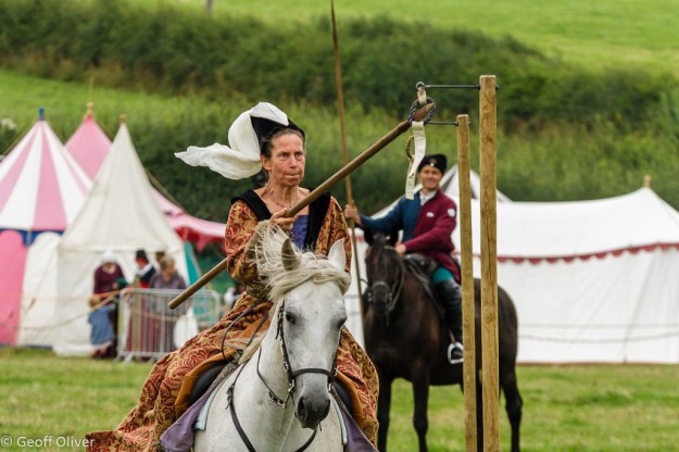 Mounted Skills at Arms - Capturing the Ring - Bosworth Battlefield Anniversary Re-enactment 2013